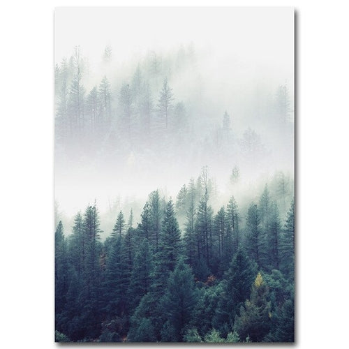 Nordic Decoration Forest Lanscape Wall